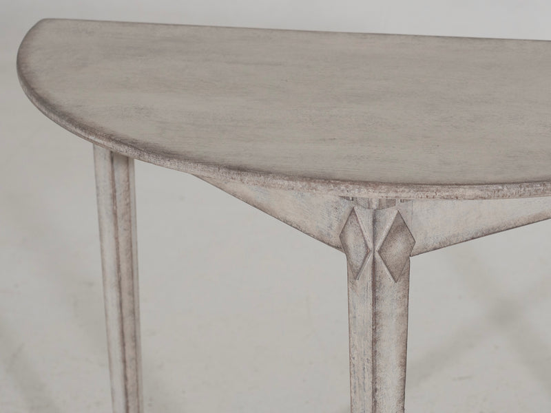 Gustavian demi-lune console table, circa 1810. - Selected Design & Antiques