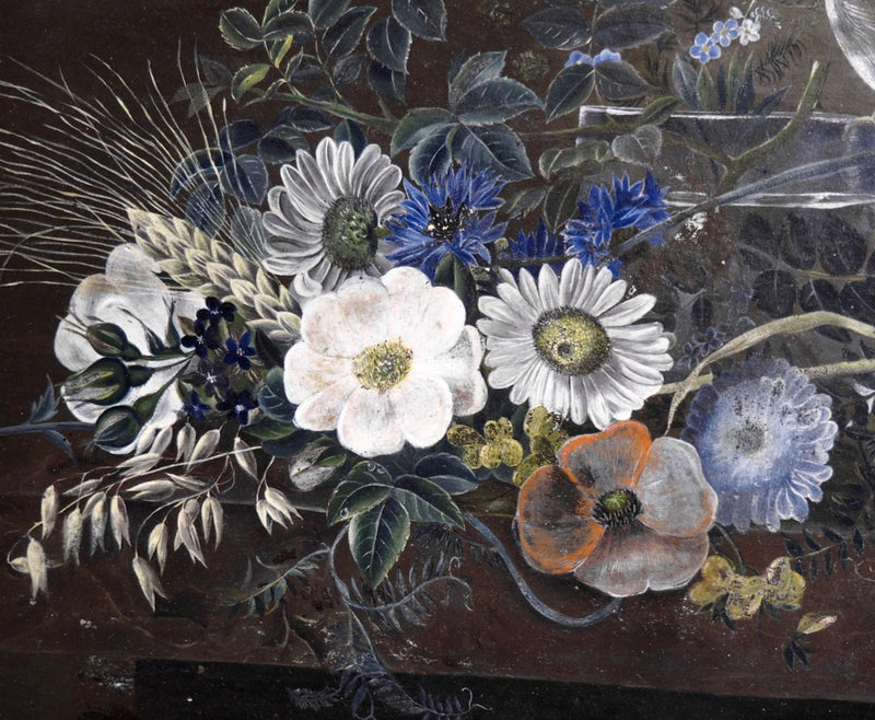 Flower painting, attributed to I.L. Jensen, signed and dated “71” - Selected Design & Antiques