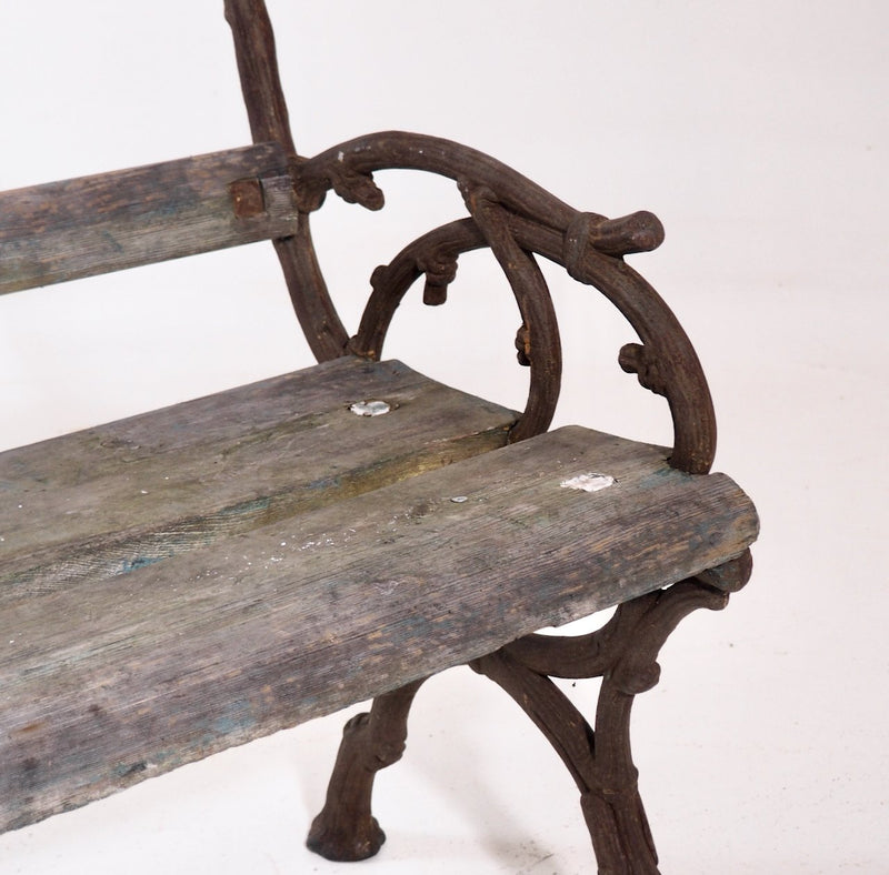 Original painted garden bench, 19th C. - Selected Design & Antiques