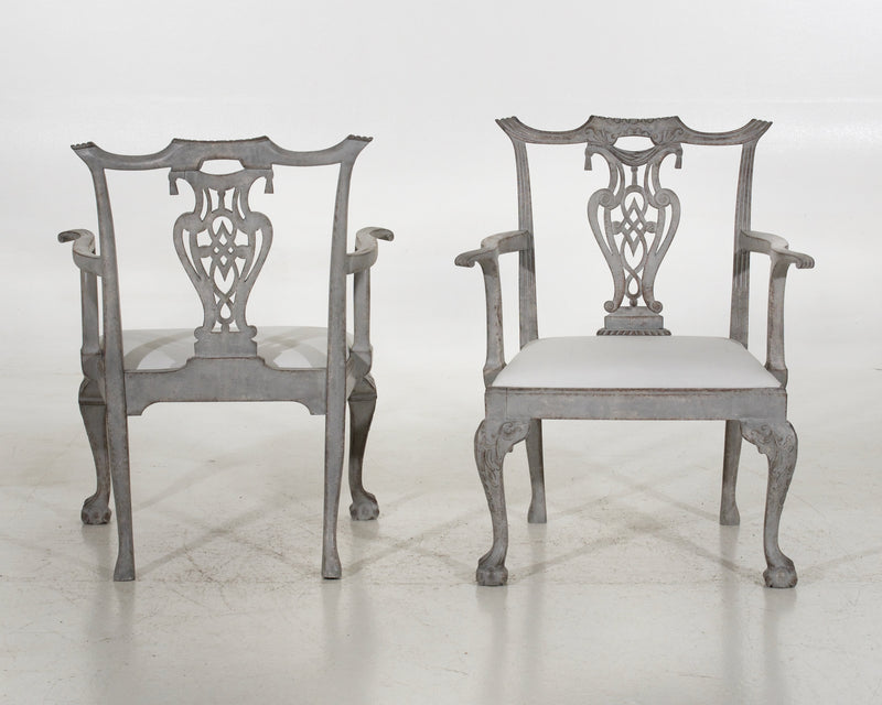 Chippendale style armchairs, 19th C. - Selected Design & Antiques