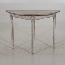 Gustavian demi-lune console table, circa 1810. - Selected Design & Antiques