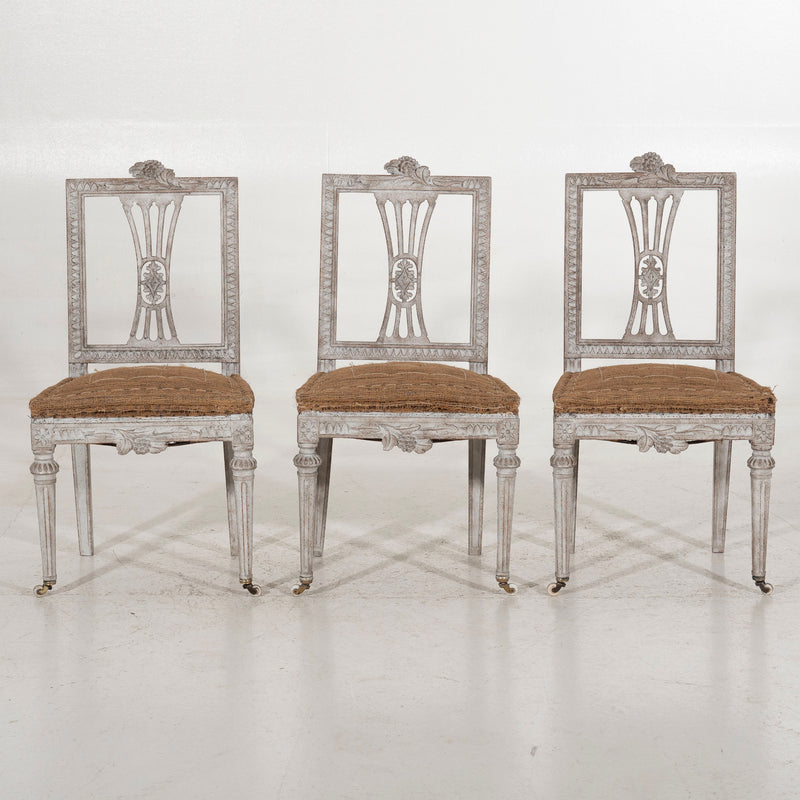 Three Gustavian side chairs, 18th C. - Selected Design & Antiques