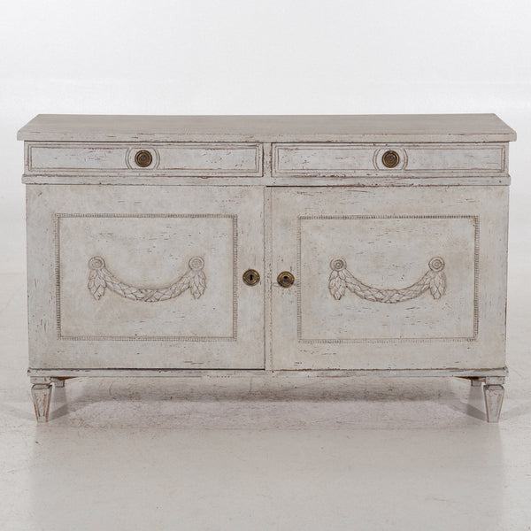 Gustavian sideboard with carvings, 19th C. - Selected Design & Antiques
