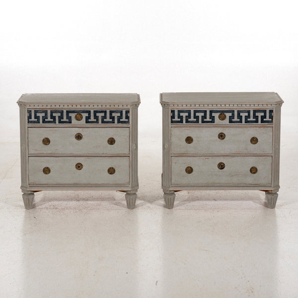 Wonderful pair of Gustavian style chests, circa 100 years old. - Selected Design & Antiques