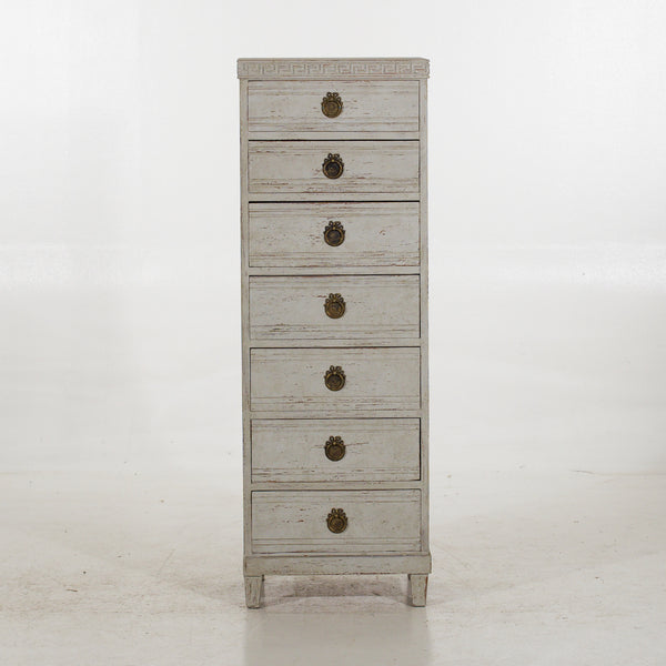 Beautiful tall-boy chest with carvings, circa 100 years old.