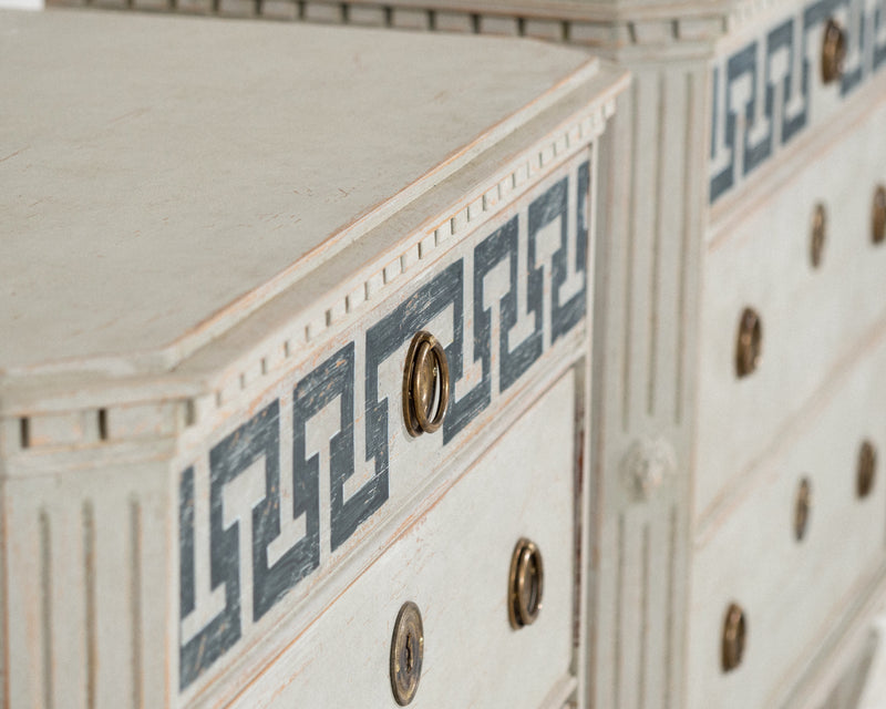 Wonderful pair of Gustavian style chests, circa 100 years old. - Selected Design & Antiques