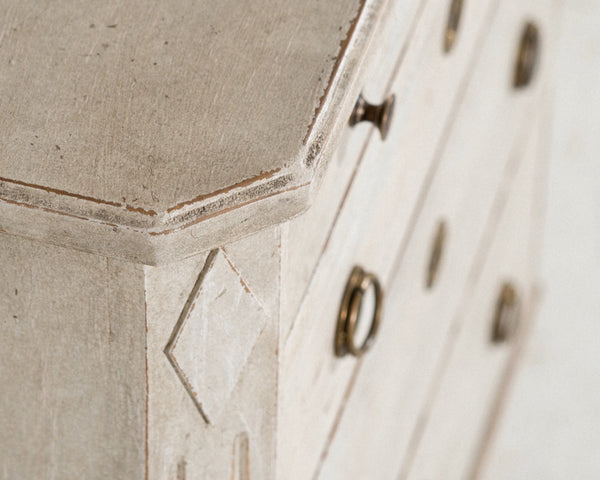 Swedish chest with carvings, circa 1900. - Selected Design & Antiques