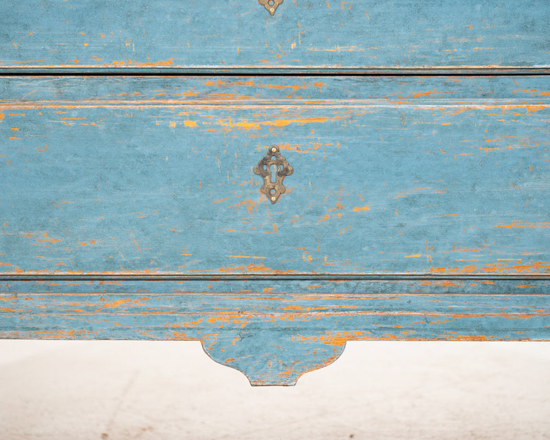 Cabinet in a beautiful bluish colour, circa 100 years old. - Selected Design & Antiques