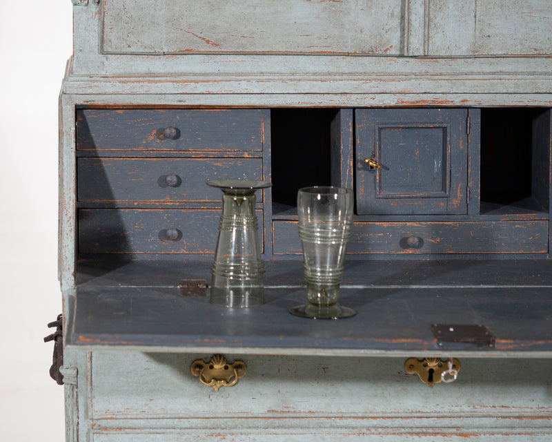 Two-part bureau with carvings, circa 100 years old. - Selected Design & Antiques