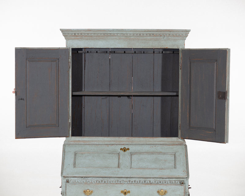 Two-part bureau with carvings, circa 100 years old. - Selected Design & Antiques