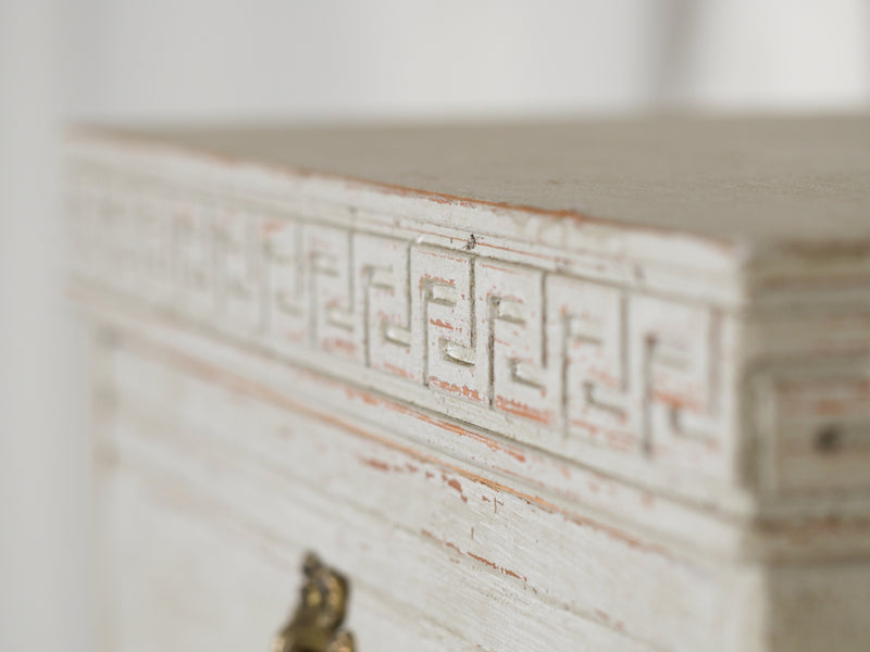 Beautiful tall-boy chest with carvings, circa 100 years old.