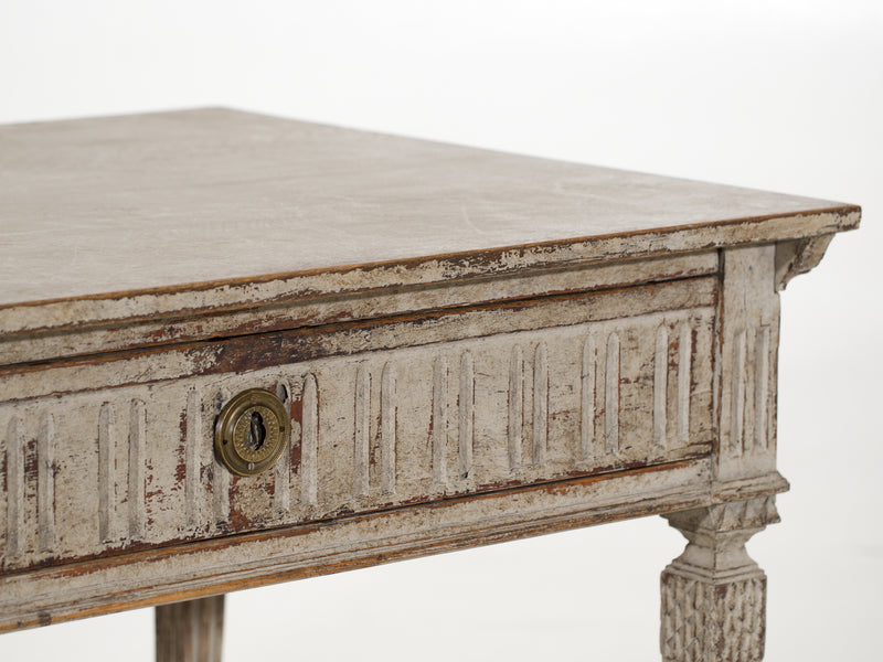 French Louis XVI table, with a drawer, circa 1780.