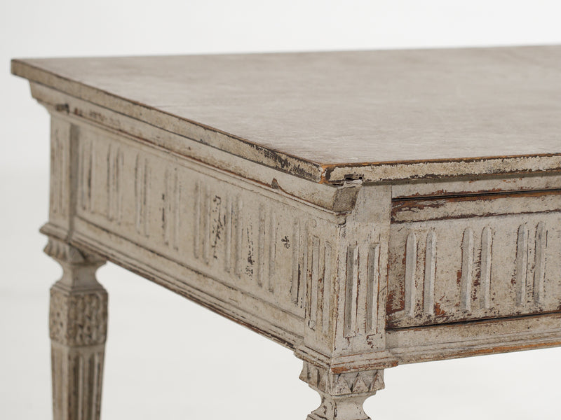 French Louis XVI table, with a drawer, circa 1780.