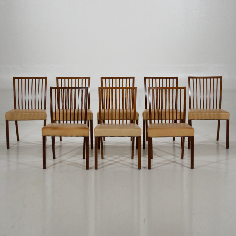 Eight fantastic mahogany chairs, circa 1960’s - Selected Design & Antiques