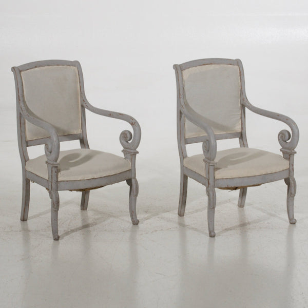 French armchairs, Charles X, 19th C. - Selected Design & Antiques