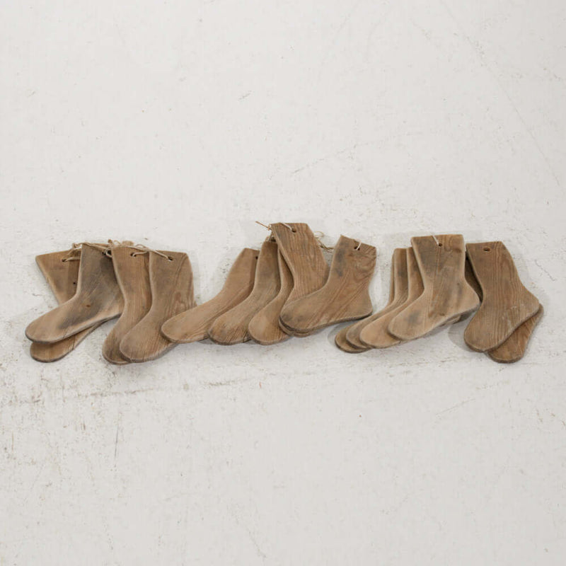 15 wooden socks decorations, 19th C. - Selected Design & Antiques