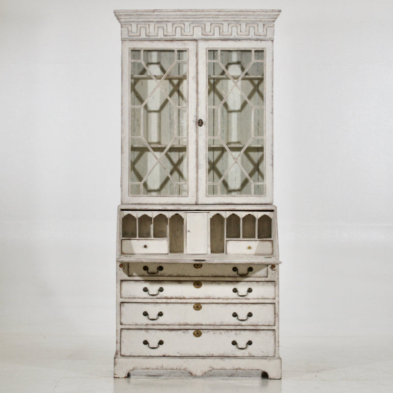 European two-part vitrine cabinet, circa 1790 - Selected Design & Antiques