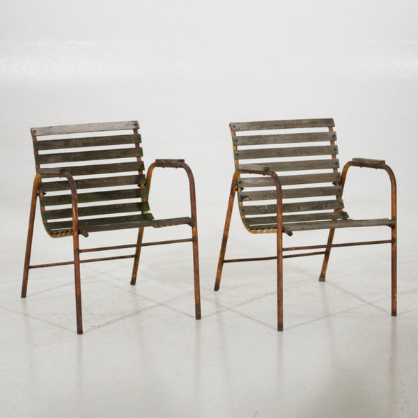 Pair of charming Swedish garden chairs, circa 1900 - Selected Design & Antiques