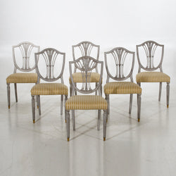 Set of six Gustavian style chairs, early 20th C. - Selected Design & Antiques