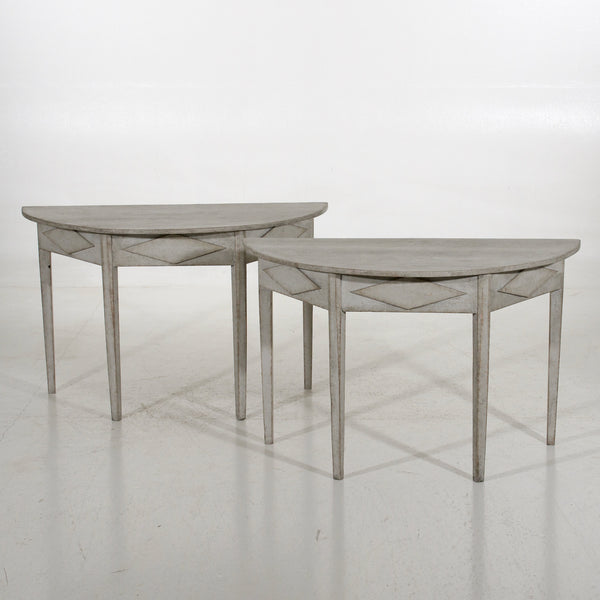 Pair of Demi-lune tables, circa 1800 - Selected Design & Antiques