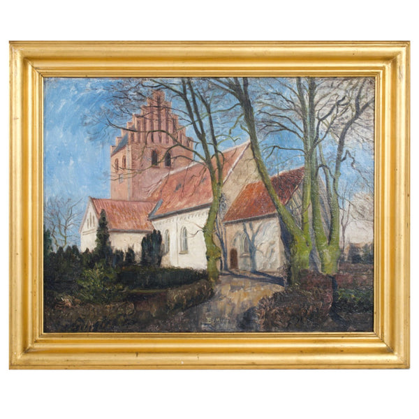 Danish oil painting, signed “BM”, circa 100 years old - Selected Design & Antiques