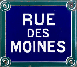 Enamel Paris road sign, 19th C. - Selected Design & Antiques