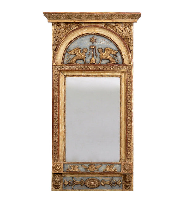 Rare mirror in original paint, circa 1790 - 1810 - Selected Design & Antiques