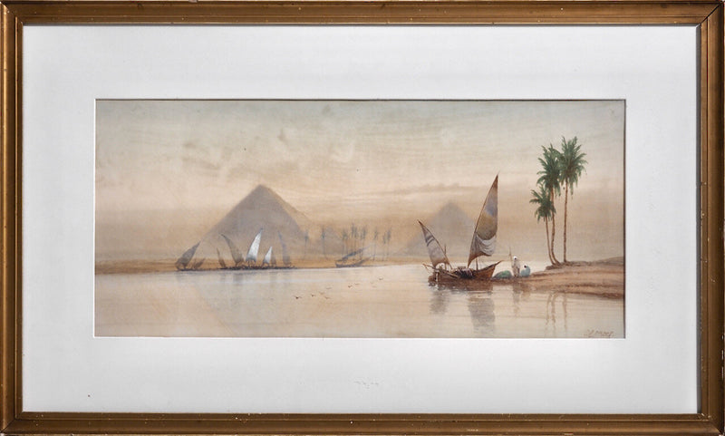 Oriental watercolor, signed - Selected Design & Antiques