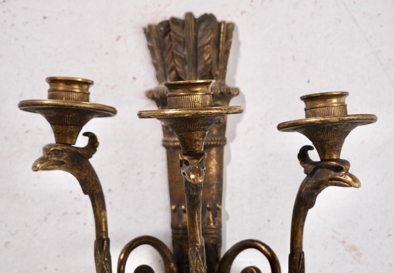 Bronze wall lamps, 19th C. - Selected Design & Antiques