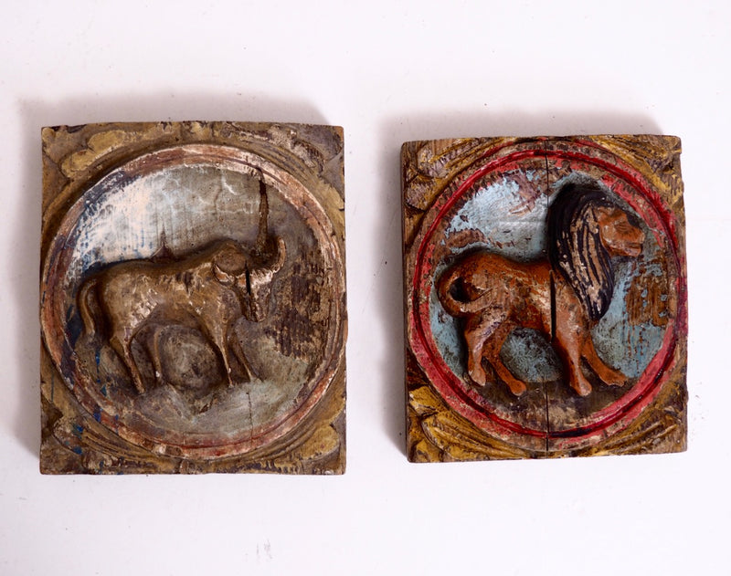 Pair of original painted reliefs, 18th C. - Selected Design & Antiques