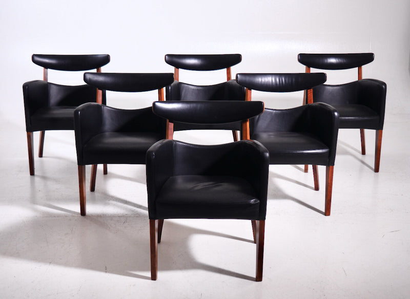 Set of Scandinavian six armchairs, 20th C. - Selected Design & Antiques