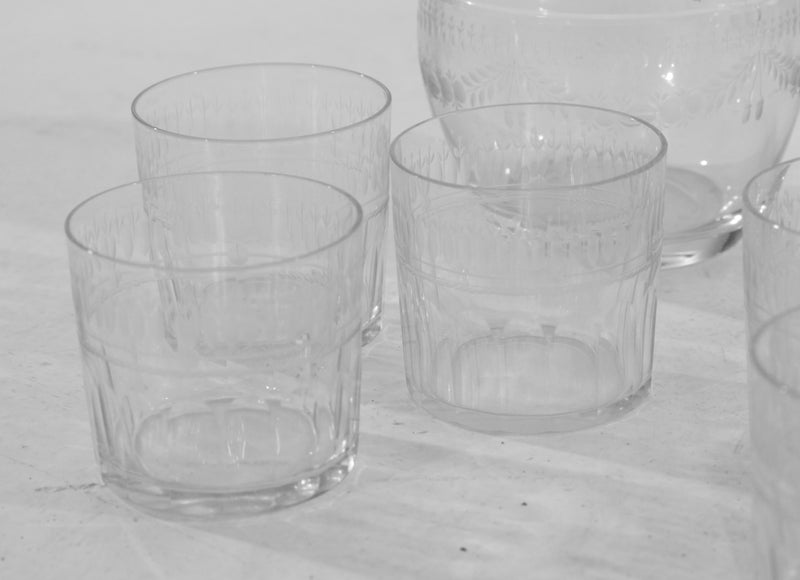 Swedish set of glass, circa 1880 - Selected Design & Antiques