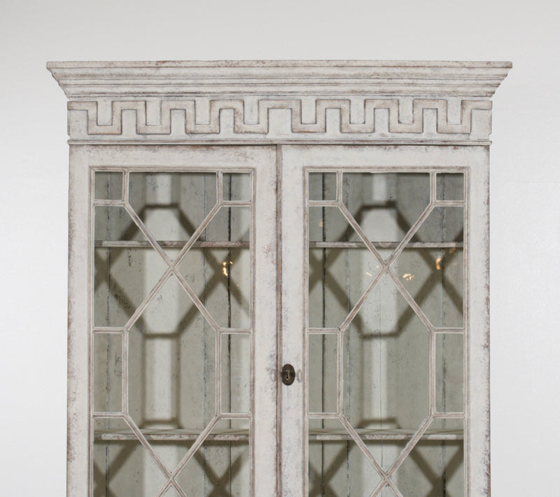 European two-part vitrine cabinet, circa 1790 - Selected Design & Antiques