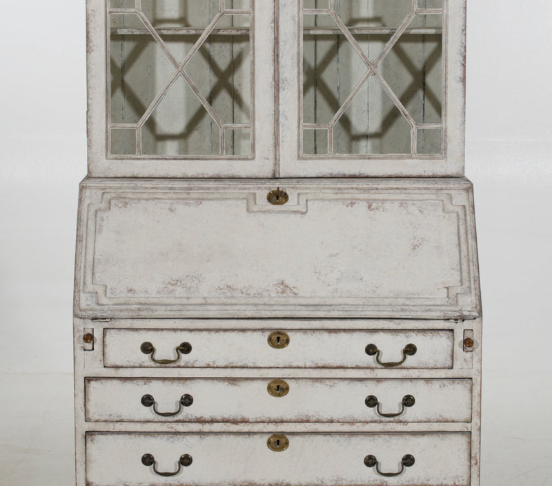 European two-part vitrine cabinet, circa 1790 - Selected Design & Antiques