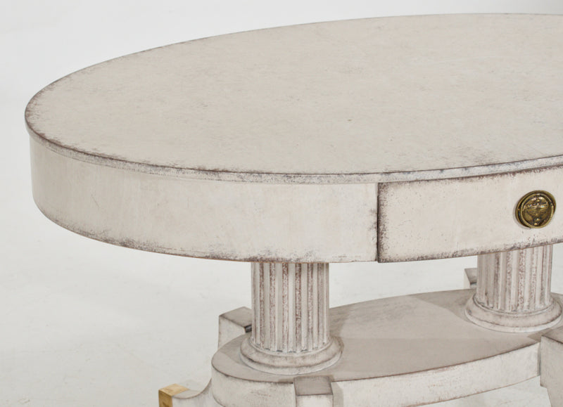 European oval center table, circa 1820 - Selected Design & Antiques