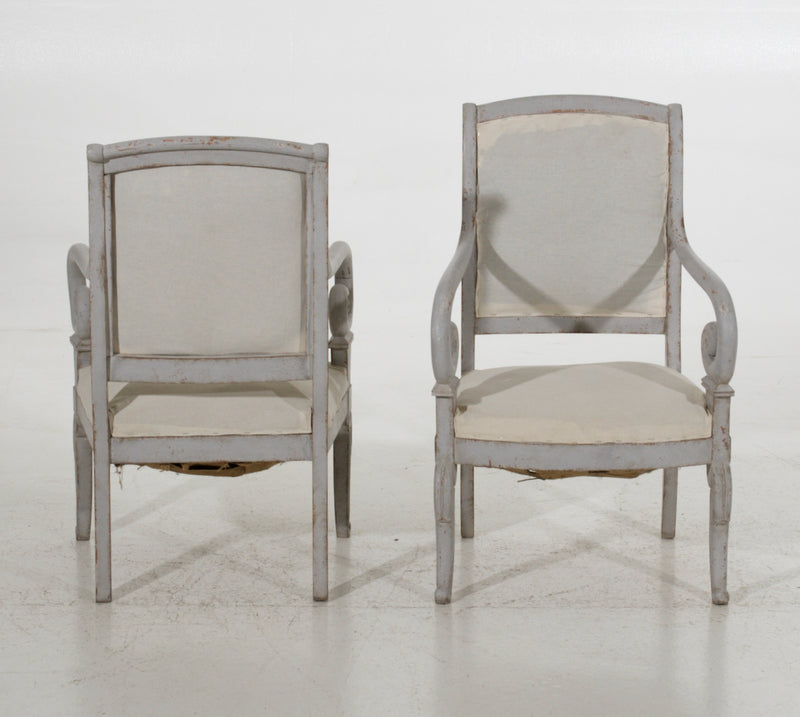 French armchairs, Charles X, 19th C. - Selected Design & Antiques