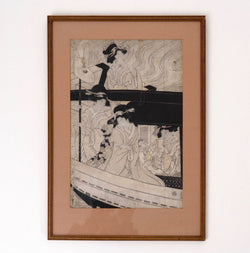 Japanese woodcut, 18th C. - Selected Design & Antiques