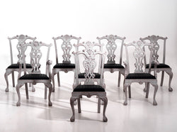 Large eight chairs, 20th C. - Selected Design & Antiques