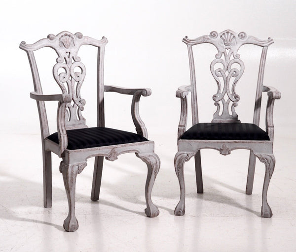 Large eight chairs, 20th C. - Selected Design & Antiques