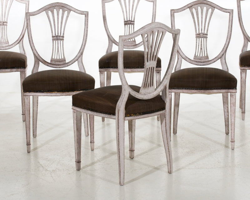 Set of six Gustavian style chairs, early 20th C. - Selected Design & Antiques