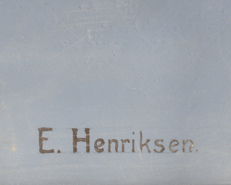 Gauche painting, signed “E. Henriksen” - Selected Design & Antiques