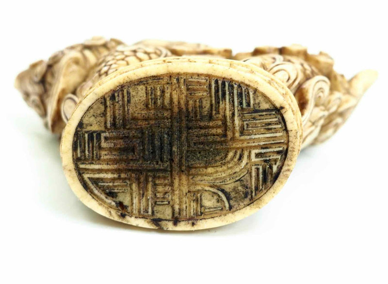 Chinese bone stamp, 18 - 19th C. - Selected Design & Antiques