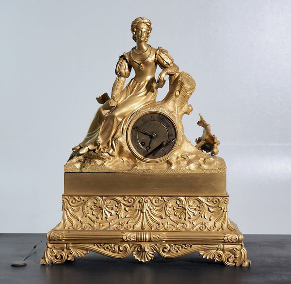 Fine French gilt clock, 19th century - Selected Design & Antiques